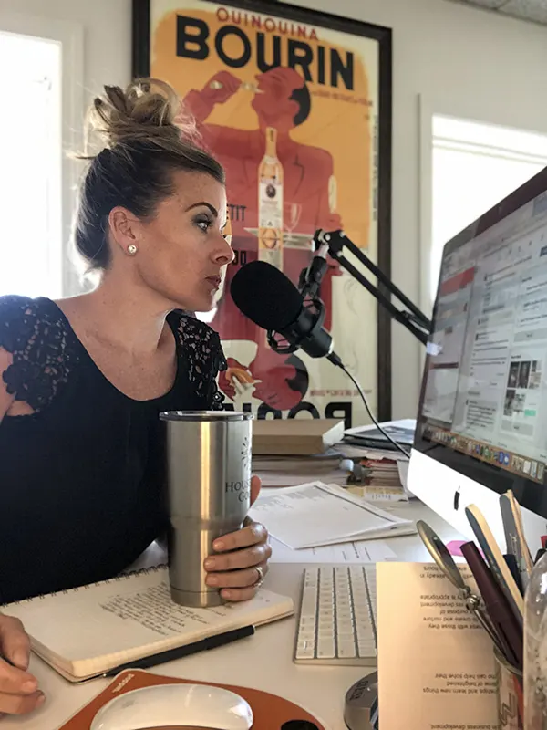 Julie Brown on her podcast